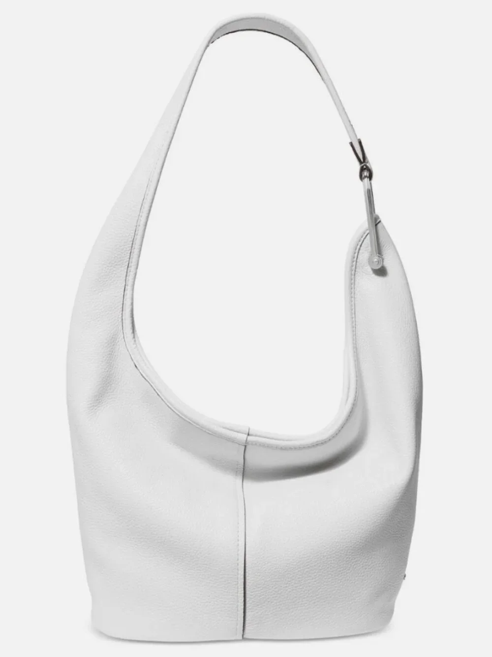 Michael Kors White Pebbled Bucket/Hobo Bag